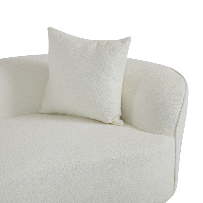 Elegant Curved Sectional Sofa With Full Foam Comfort by HouseOfZazla
