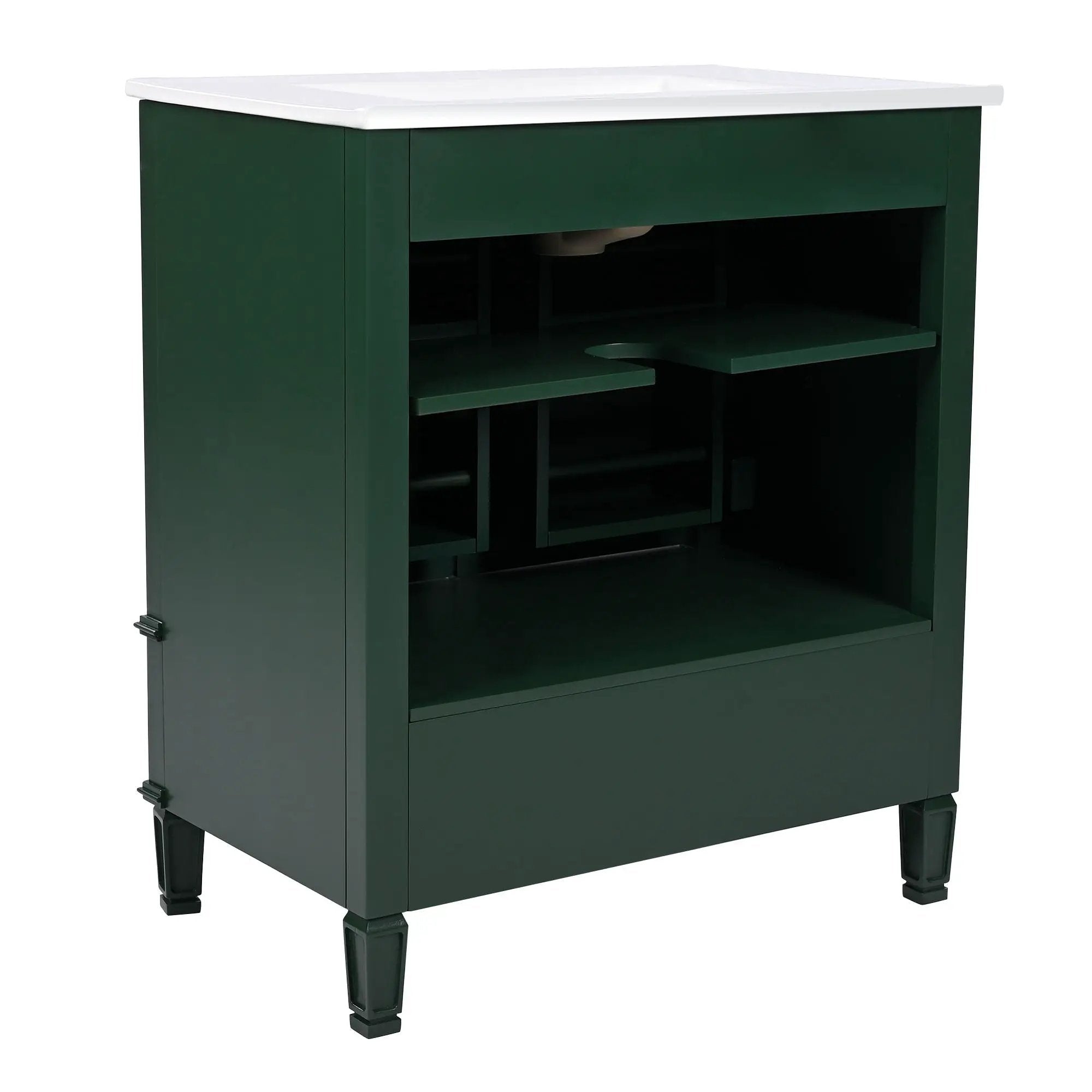 Bathroom Vanity With Sink, Soft Closing Door, Multi Functional Storage by HouseOfZazla