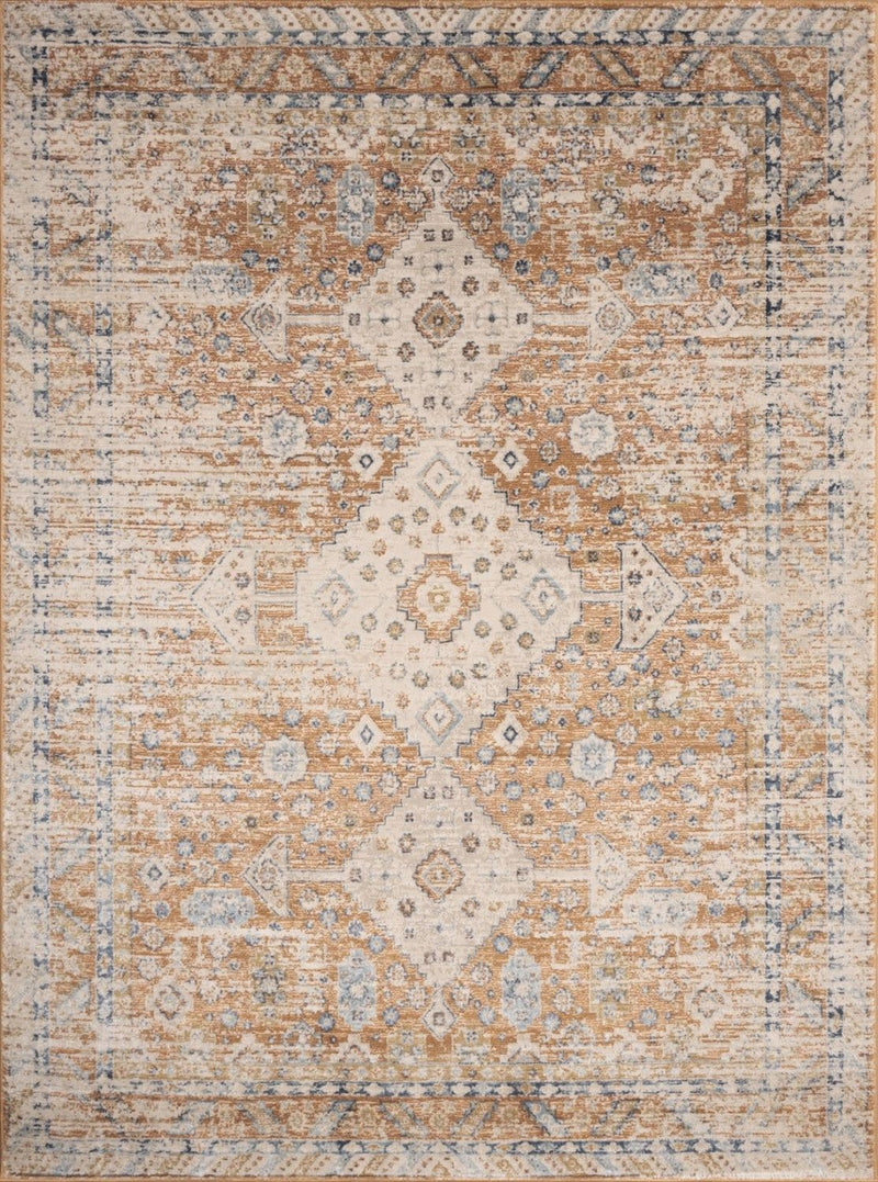 Noble - 5'3" X 7'3" Area Rug - Rust by HouseOfZazla