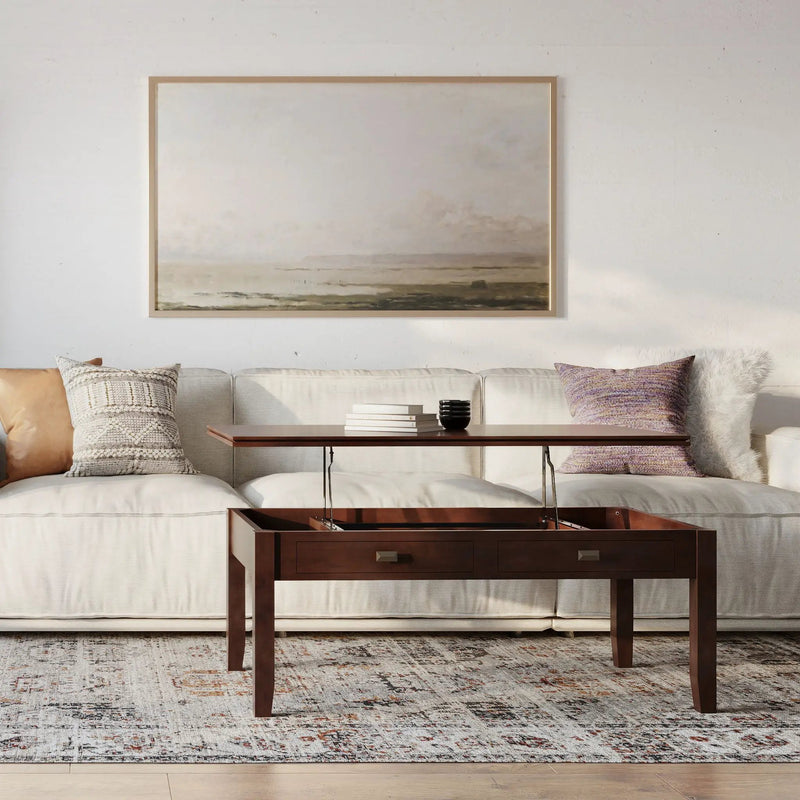 Artisan - Lift Top Coffee Table - Russet Brown by HouseOfZazla