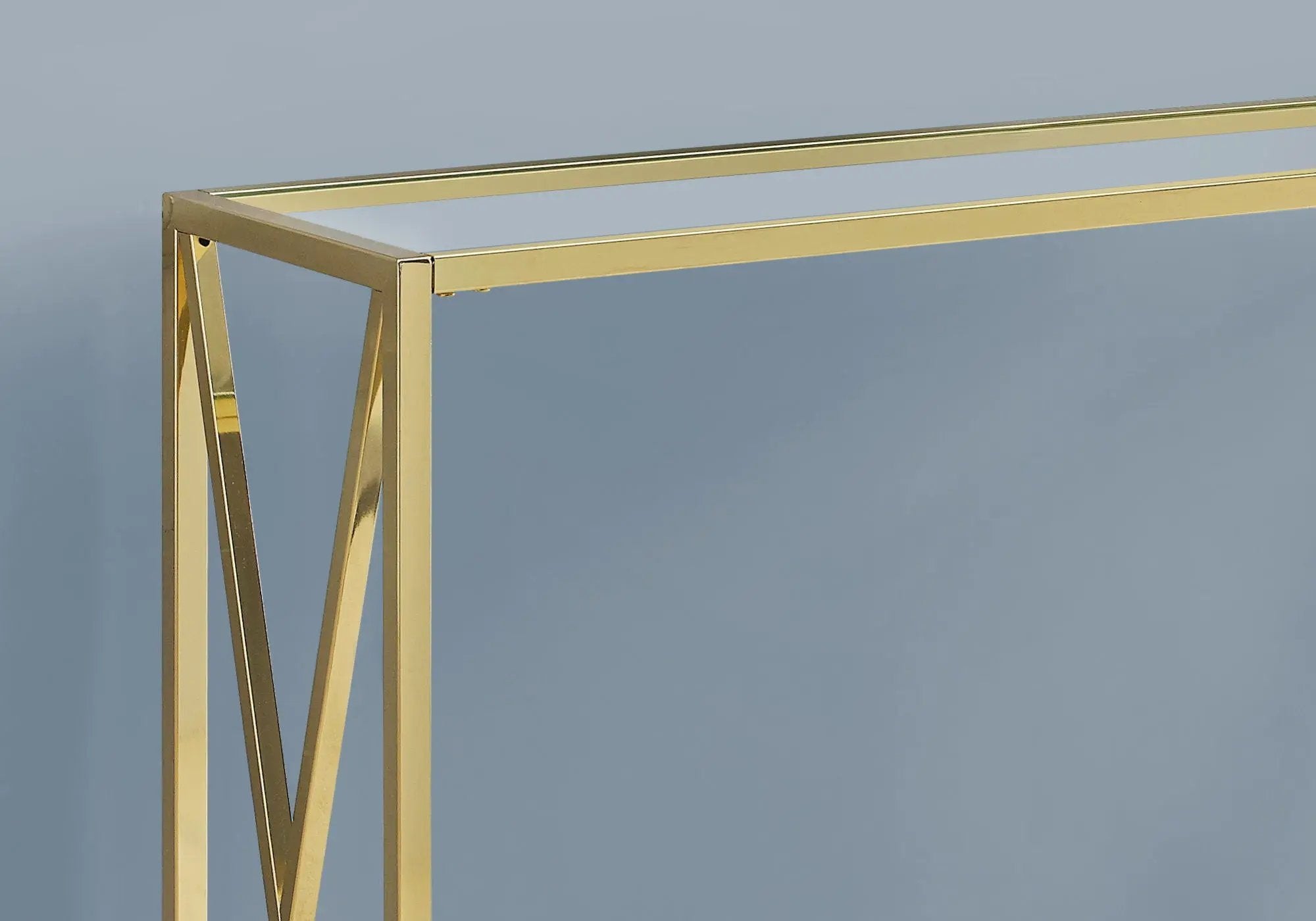 Accent Console Table For Entryway, Contemporary & Modern - Gold by Unique Piece Furniture