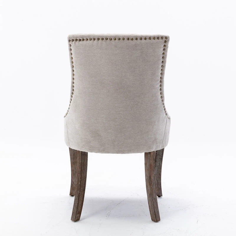 Ultra - Side Dining Chair, Nail Head (Set of 2) by Unique Piece Furniture