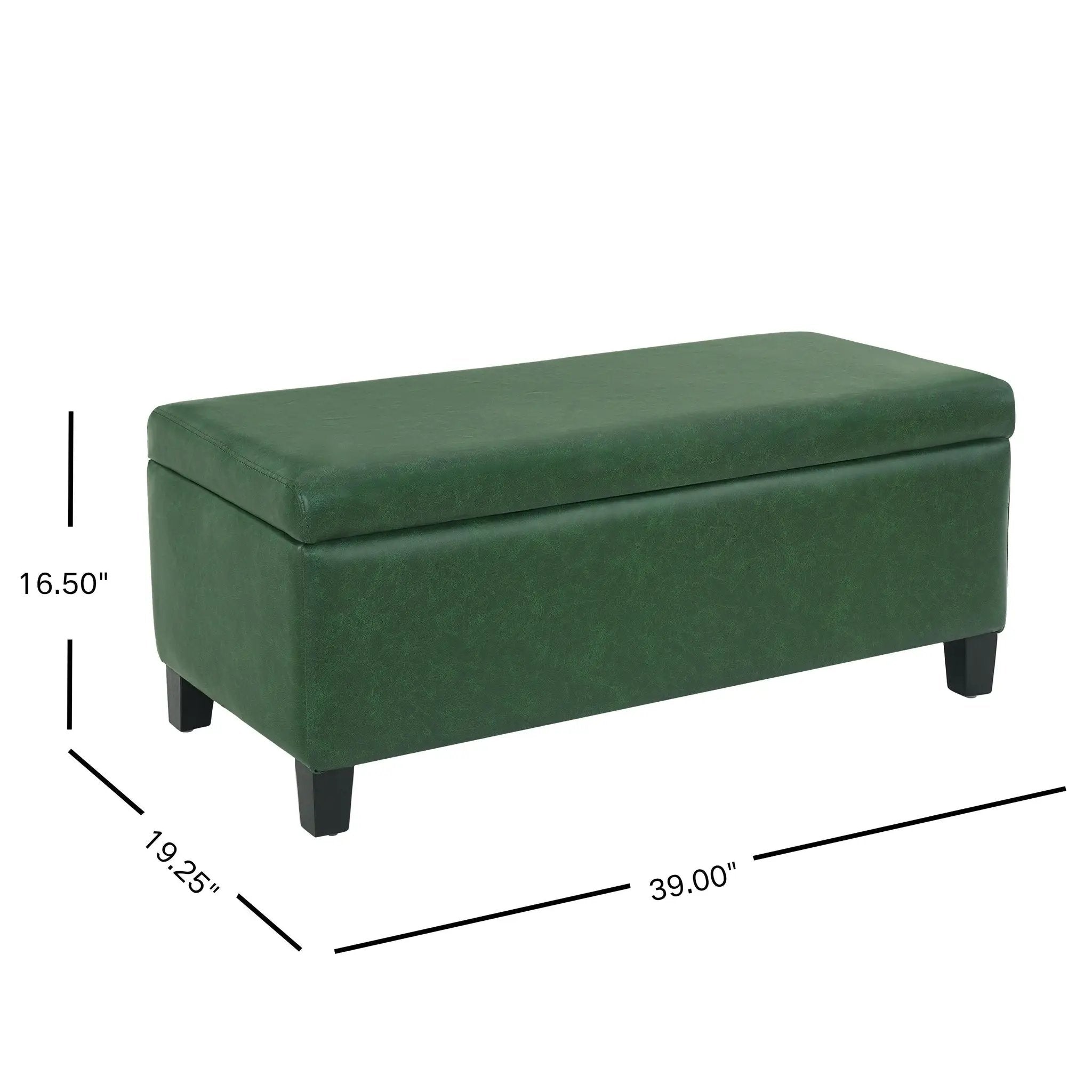 Storage Ottoman with Flip-Top Lid by HouseOfZazla