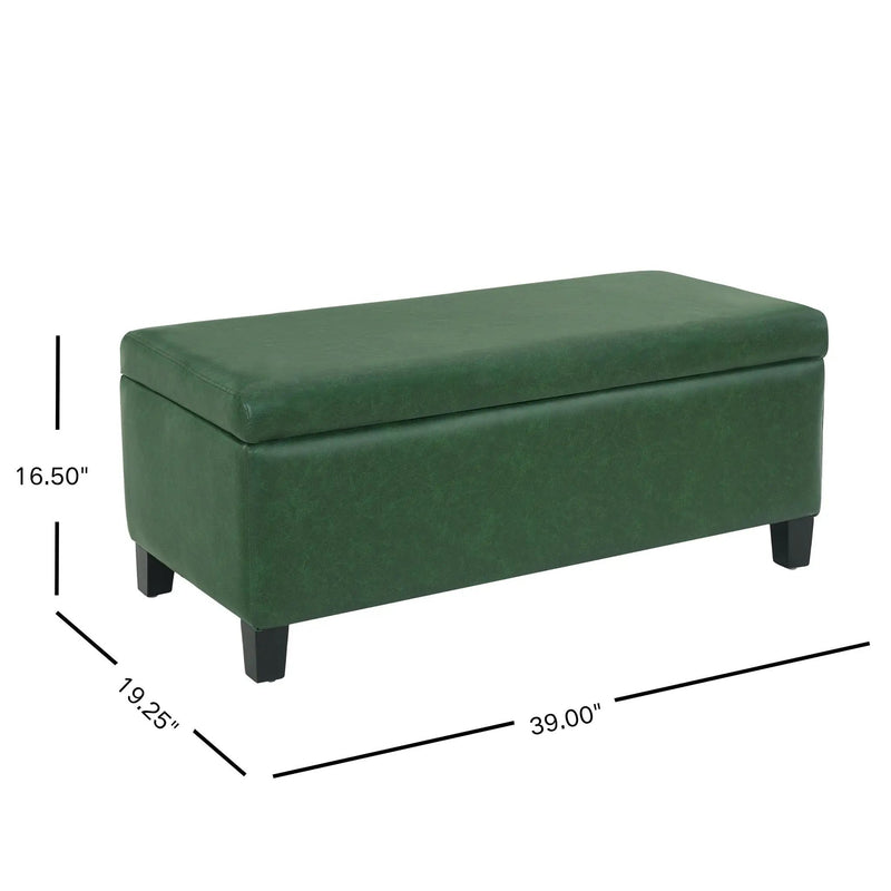 Storage Ottoman with Flip-Top Lid by HouseOfZazla