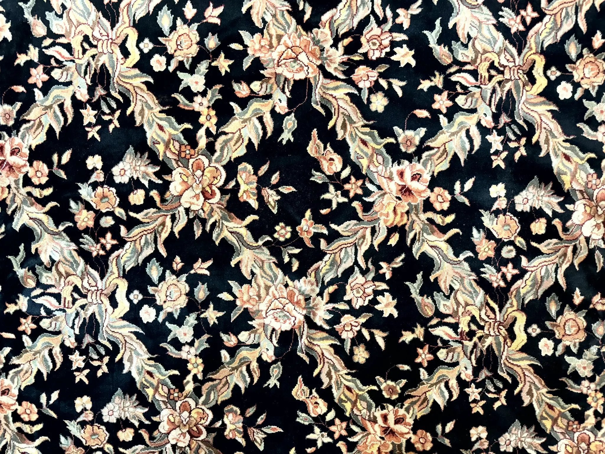 Pak Persian Rug 8x10, Black, Handmade by Jewel Rugs