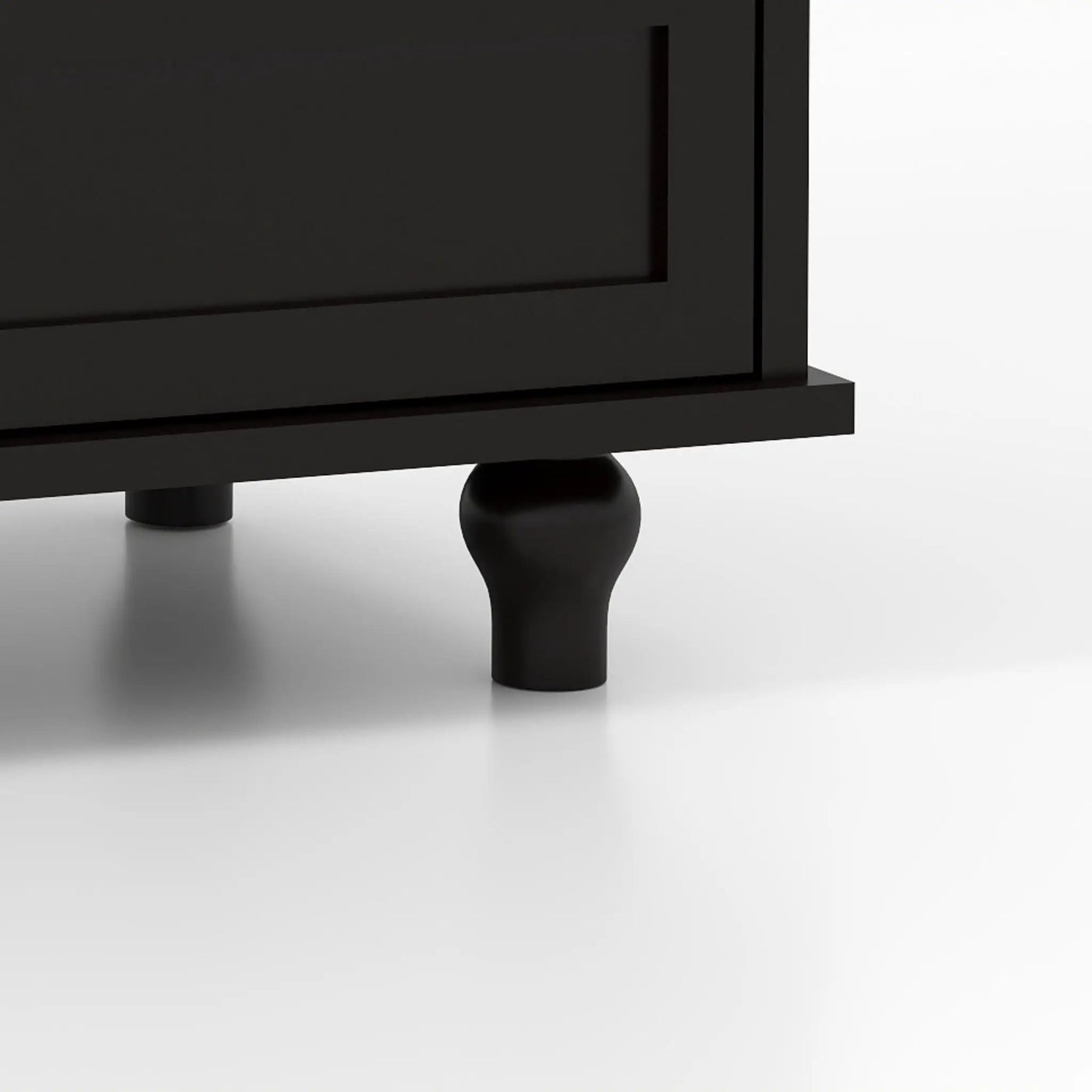Minimalist Buffet Cabinet With Double Glass Doors And Drawer by HouseOfZazla