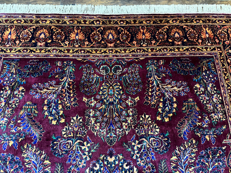 Antique Karastan Rug 8.6 x 12, Wool Pile, Vintage Discontinued Karastan Sarouk Lanamar by Jewel Rugs