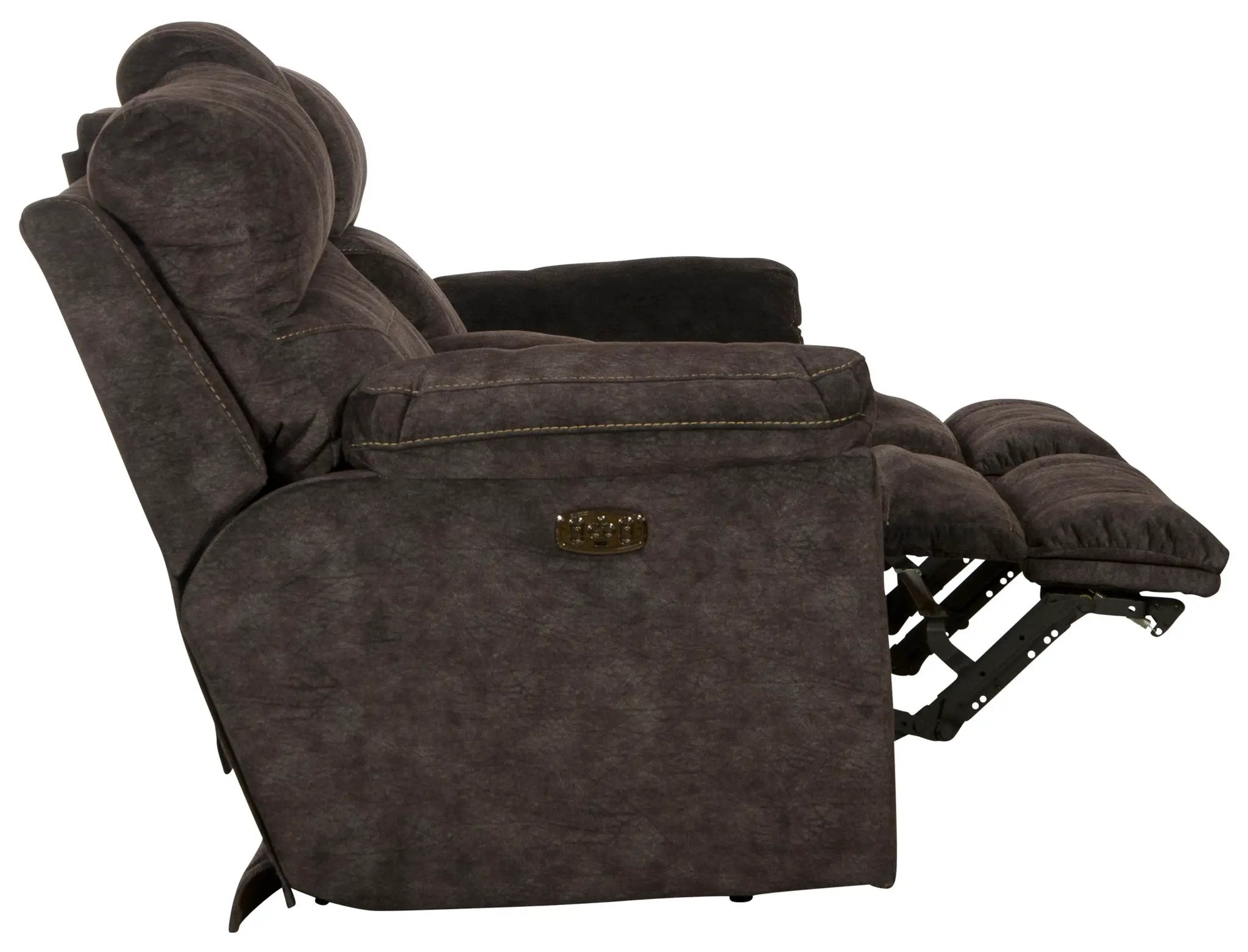 Sedona - Power Hdrst With Lumbar Lay Flat Reclining Console Loveseat With Storage & Cupholders by Unique Piece Furniture