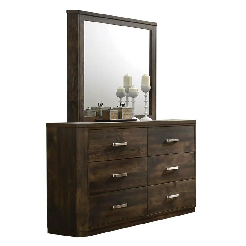 Elettra - Mirror - Rustic Walnut by Unique Piece Furniture