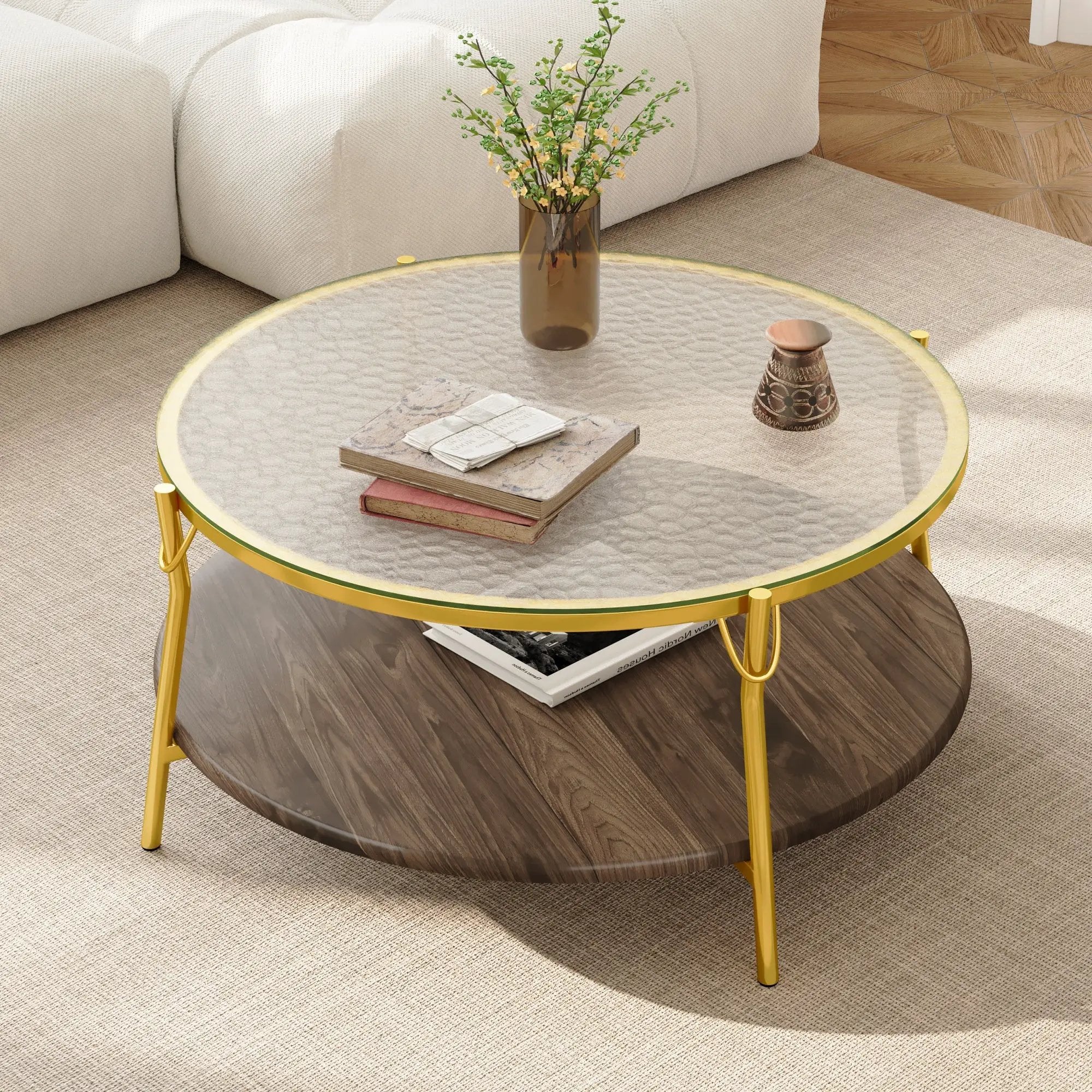 Modern Round Coffee Table by HouseOfZazla