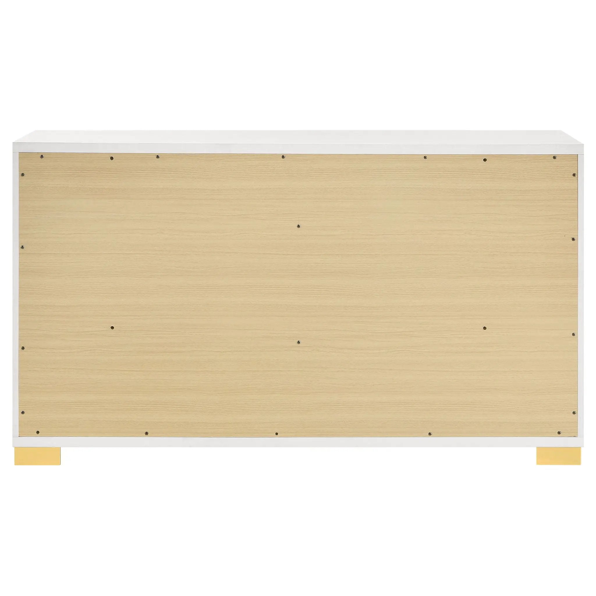 Marceline 6-drawer Dresser White by Unique Piece Furniture
