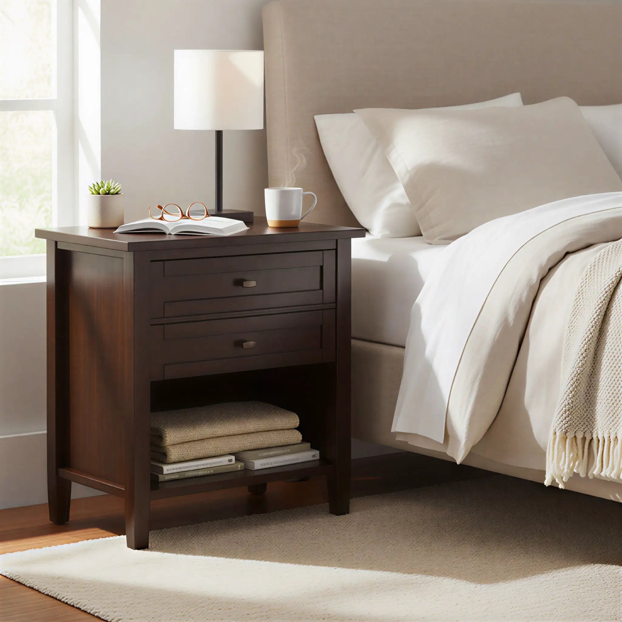 Warm Shaker - Bedside Table by Unique Piece Furniture