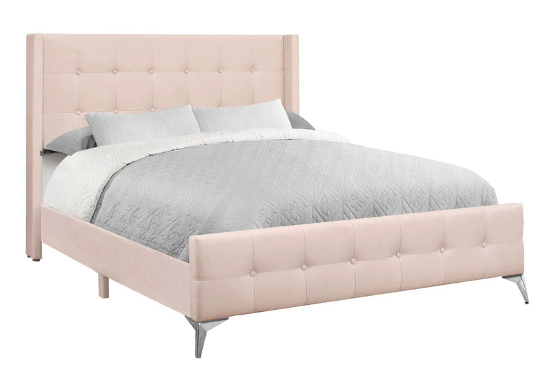Queen Size Bed Upholstered - Pink by HouseOfZazla