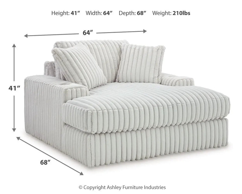 Stupendous - Oversized Chaise - Alloy by Unique Piece Furniture