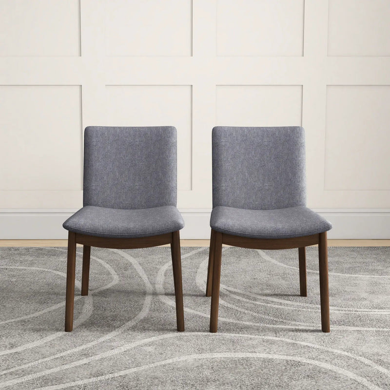 Laura - Mid-Century Modern Solid Wood Dining Chair (Set of 2) by Unique Piece Furniture