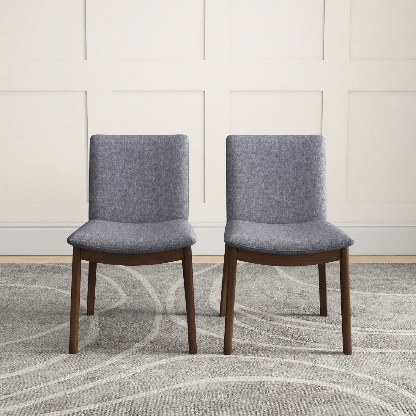 Laura - Mid-Century Modern Solid Wood Dining Chair (Set of 2) by Unique Piece Furniture