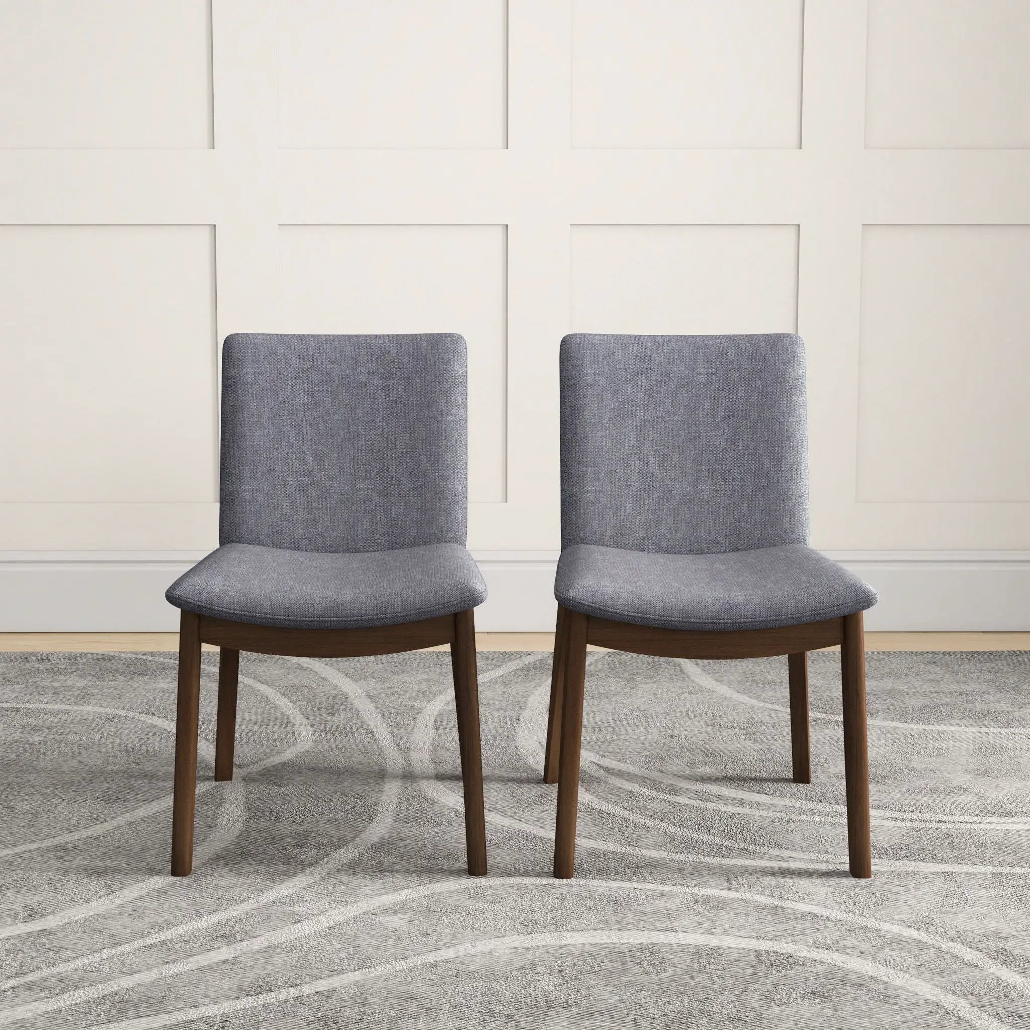 Laura - Mid-Century Modern Solid Wood Dining Chair (Set of 2) by Unique Piece Furniture