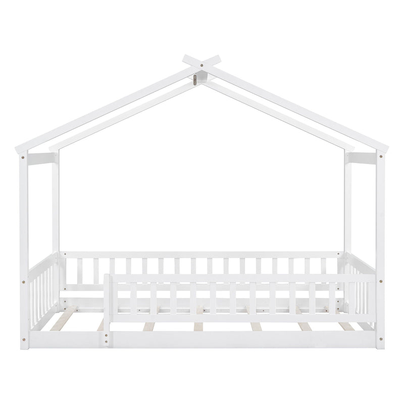 Bed House Bed Frame With Fence