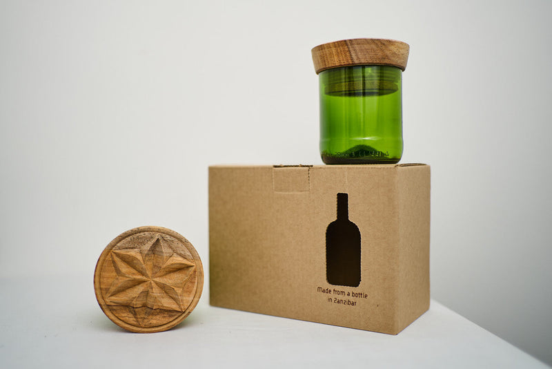 Hiliki Jar - Dark Green - Medium (set of 2), photo 5 of 6