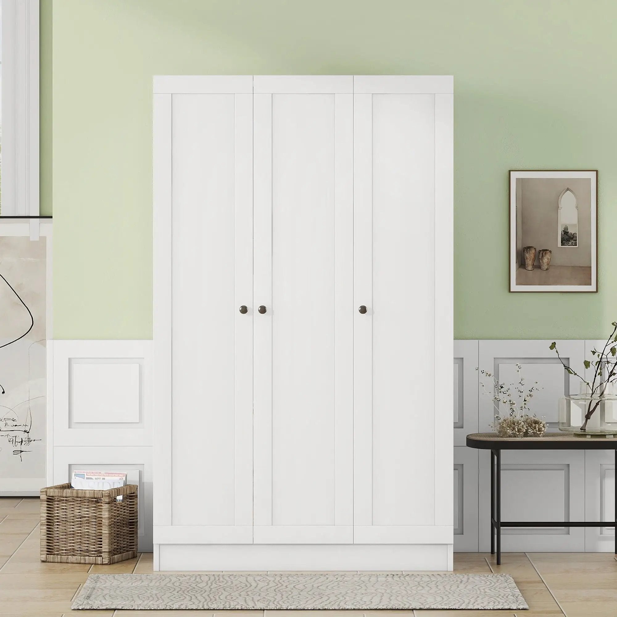3 Door Shutter Wardrobe With Shelves by HouseOfZazla