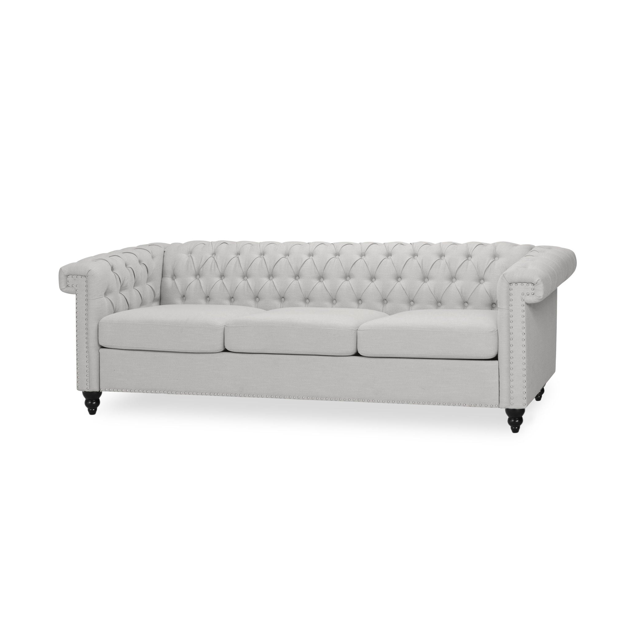 Chesterfield Style 3 Seater Sofa With Deep Button Tufting by HouseOfZazla