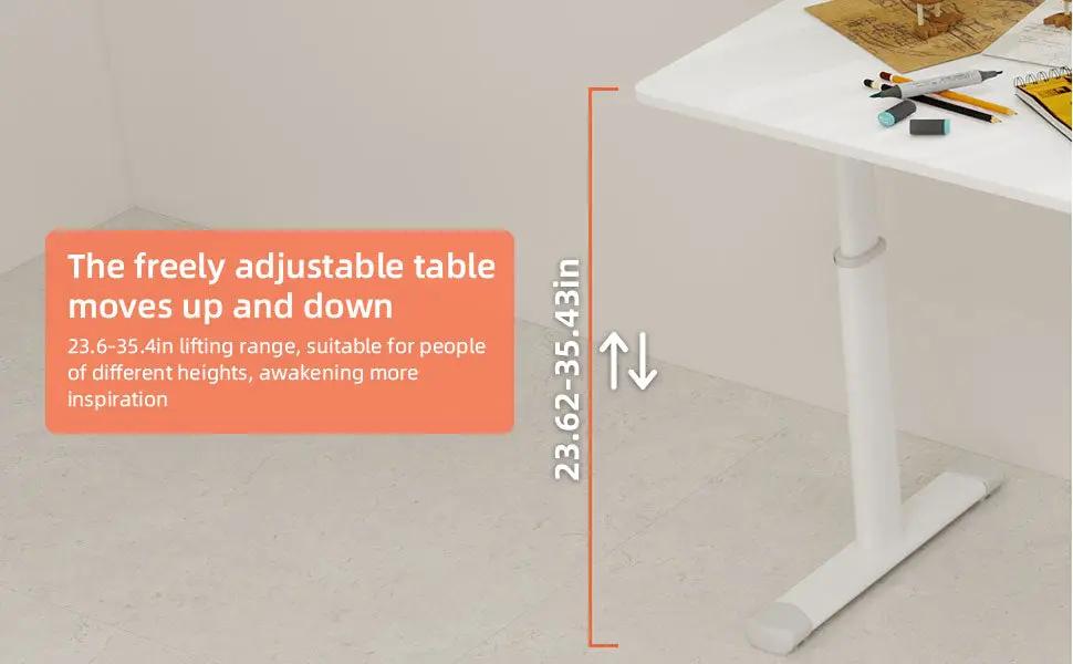 Height-Adjustable Multifunctional Study Desk by HouseOfZazla