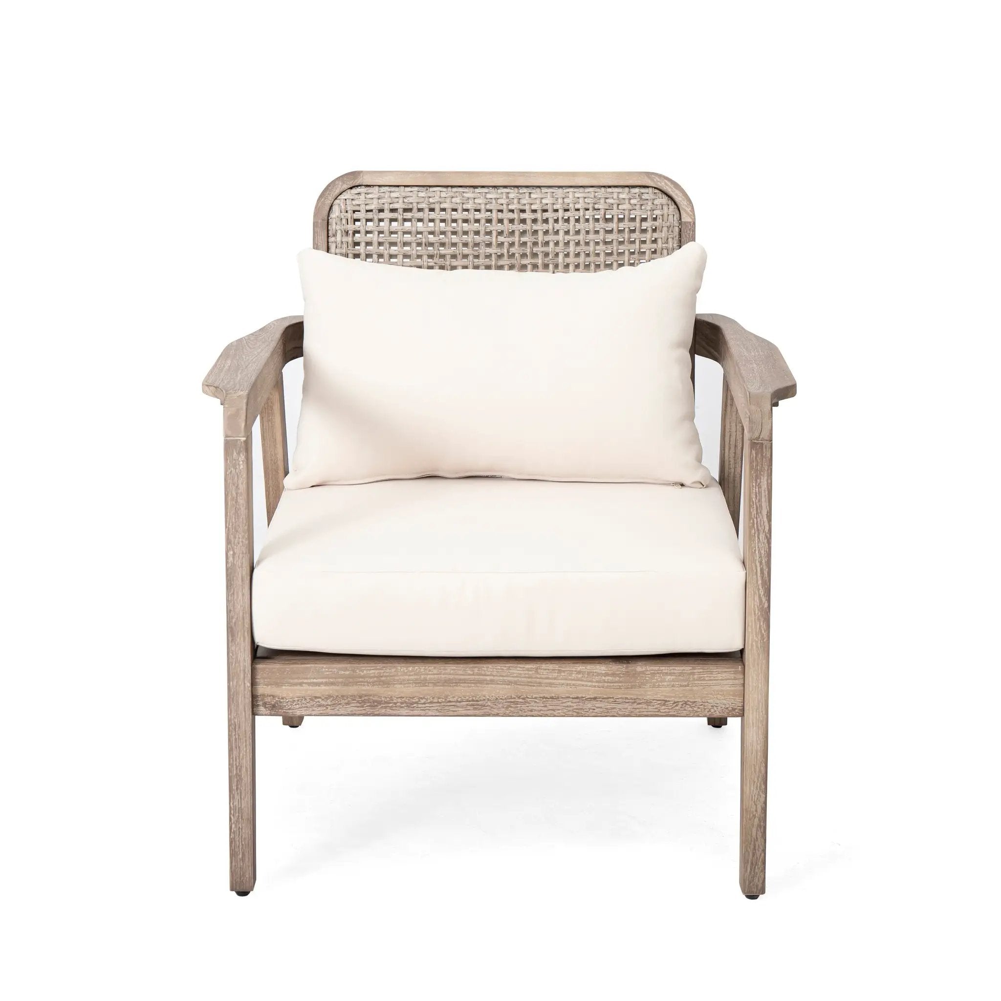 Outdoor Acacia Wood Patio Club Chair by HouseOfZazla