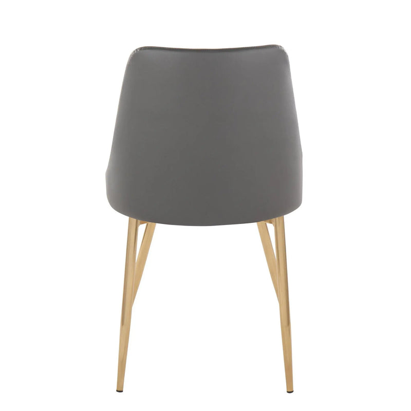 Marche - Contemporary Dining Chair With Metal Legs (Set of 2) by Unique Piece Furniture