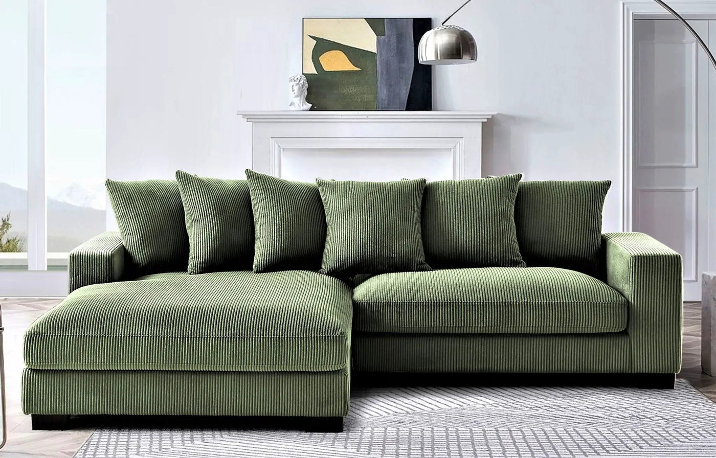 Luxe - Oversized 2 Piece Sectional Couches For Living Room, L Shaped Sofa With Chaise by Unique Piece Furniture