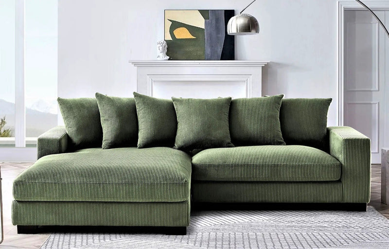 Luxe - Oversized 2 Piece Sectional Couches For Living Room, L Shaped Sofa With Chaise by HouseOfZazla