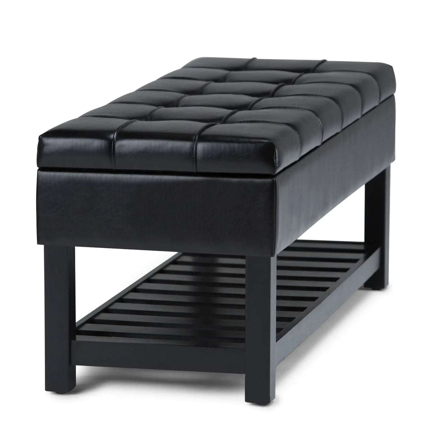 Saxon - Upholstered Transitional Storage Ottoman Bench by Unique Piece Furniture
