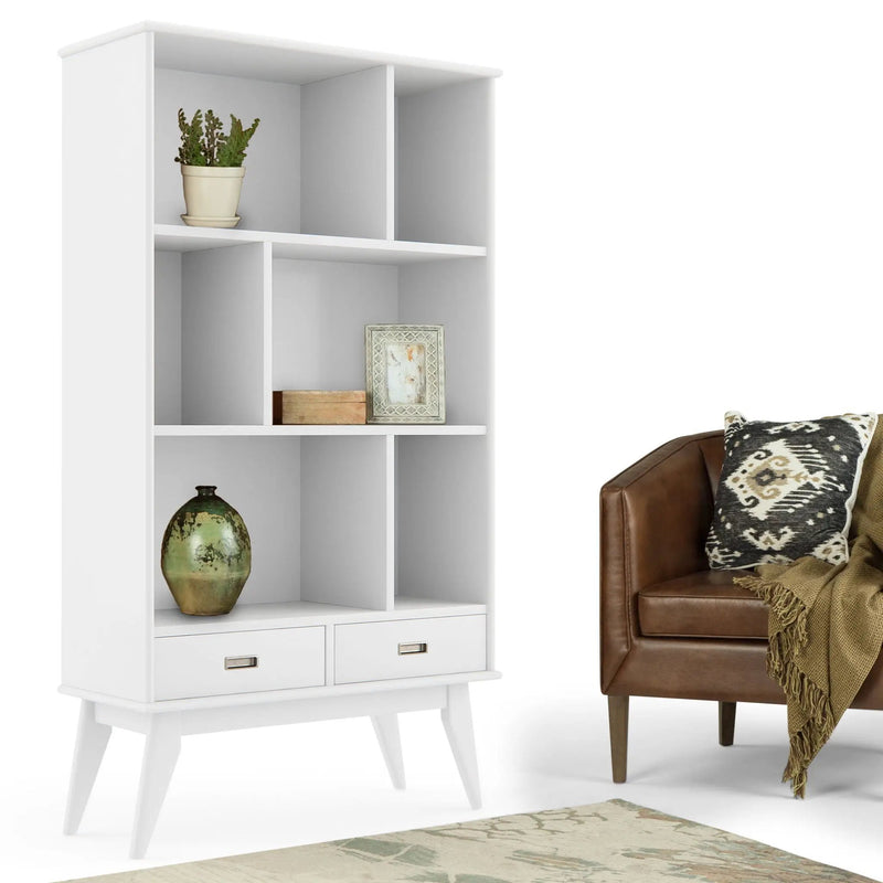 Draper - Mid Century Wide Bookcase And Storage Unit by Unique Piece Furniture
