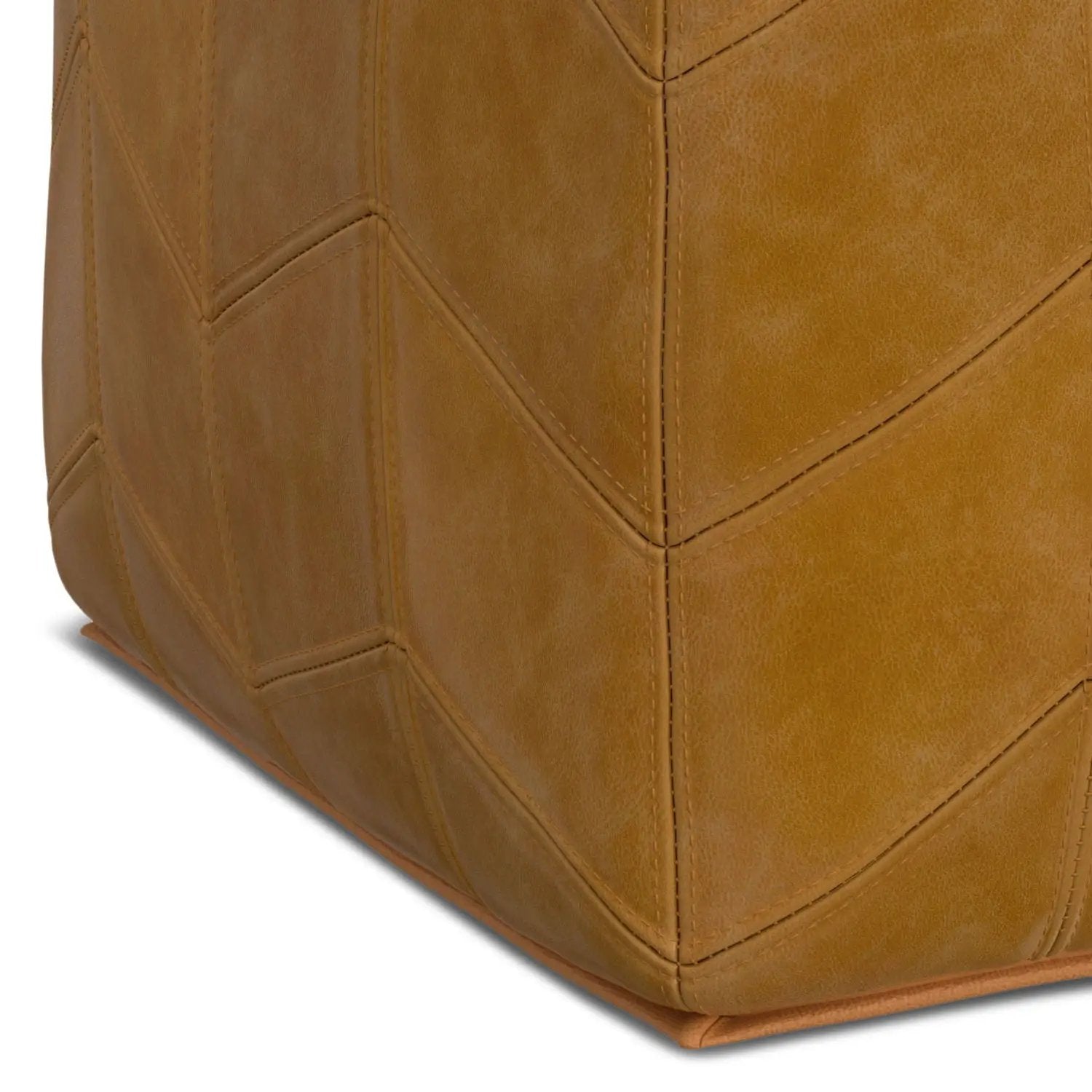 Morden - Square Pouf - Brown by Unique Piece Furniture