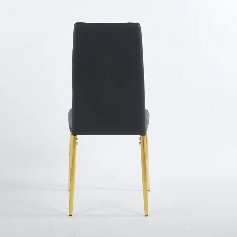 Dining Chair (Set of 4) - Golden Black by Unique Piece Furniture