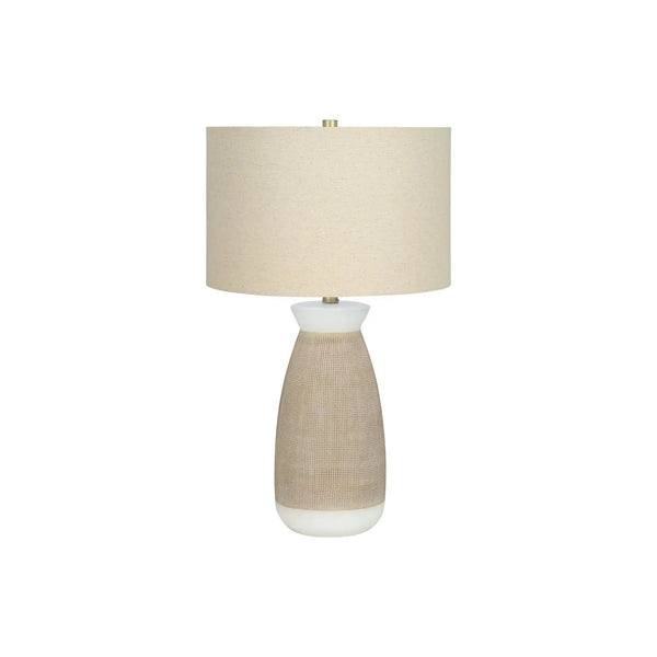 Lighting, Table Lamp, Ceramic, Resin, Contemporary - Cream