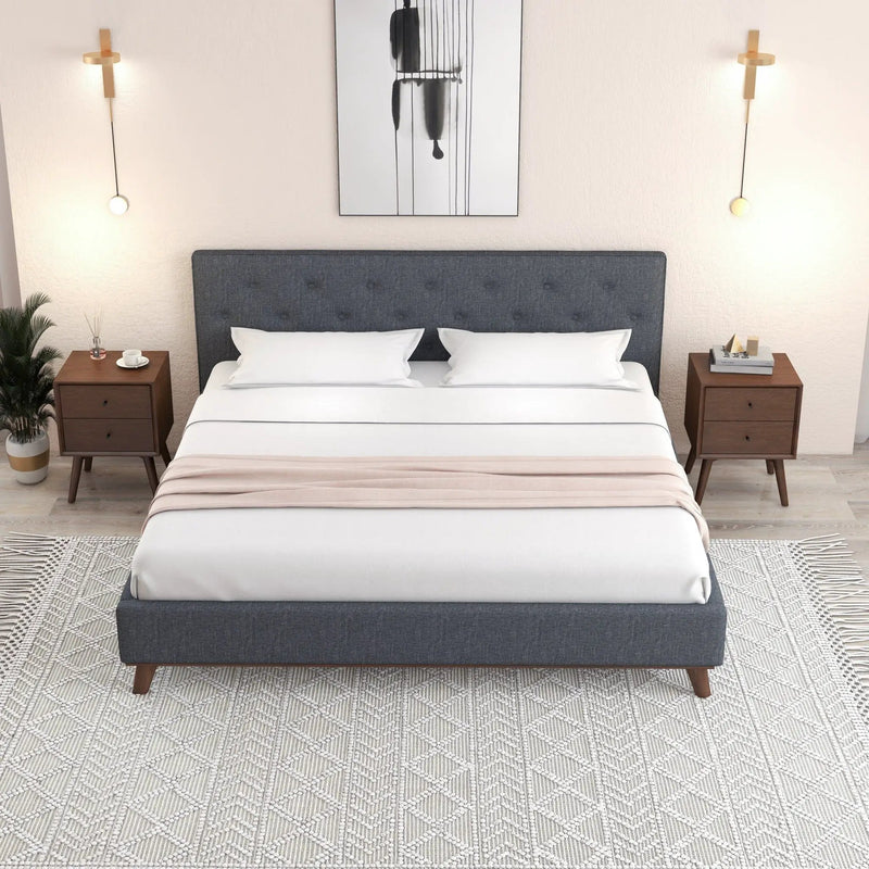 Graceville - Elegant Design Platform Bed by HouseOfZazla