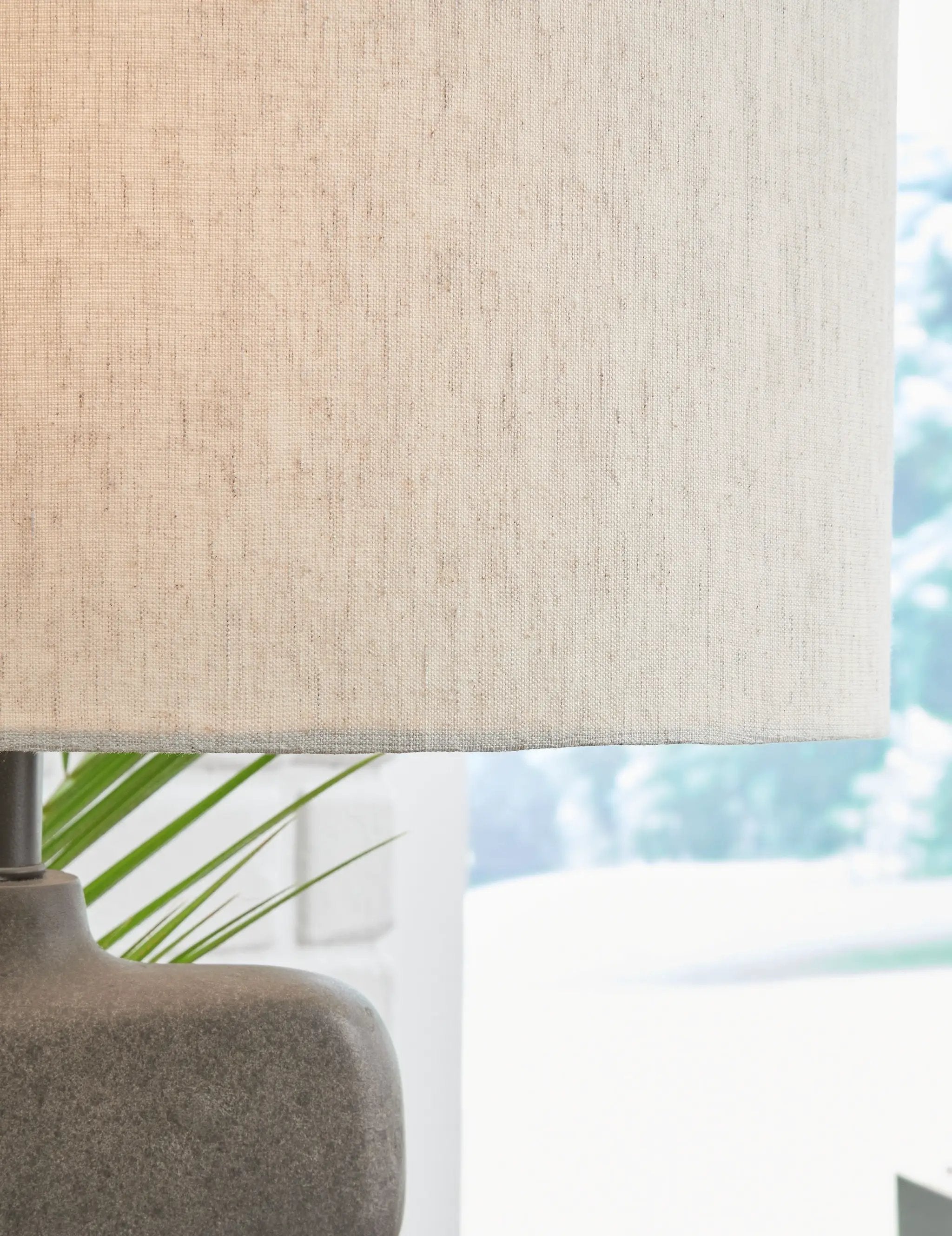 Danacy - Paper Table Lamp - Distressed Black by Unique Piece Furniture