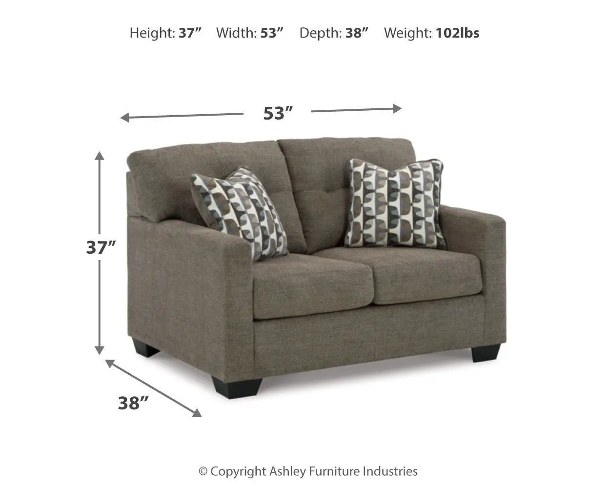 Mahoney - Loveseat by Unique Piece Furniture