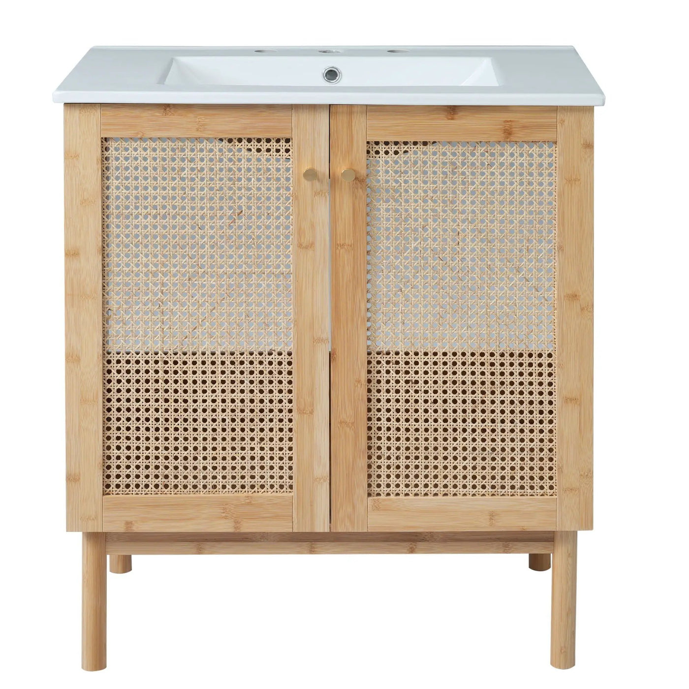 Bathroom Vanity Cabinet With Doors, Soft Close Design by HouseOfZazla