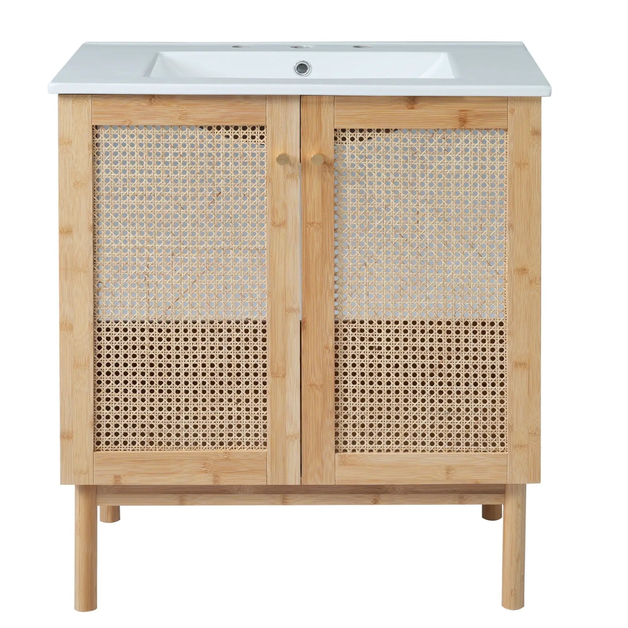 Bathroom Vanity Cabinet With Doors, Soft Close Design by HouseOfZazla