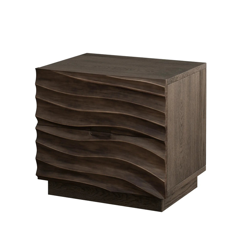 Solid Wood Nightstands with 2 Drawers by HouseOfZazla