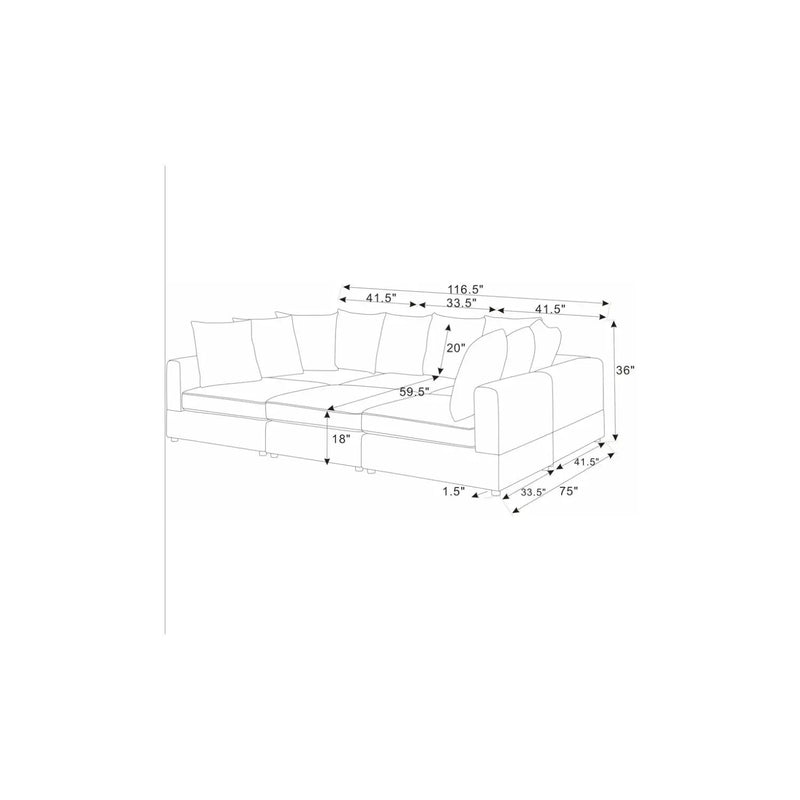 Haven - 6 Piece Modular Sectional by HouseOfZazla