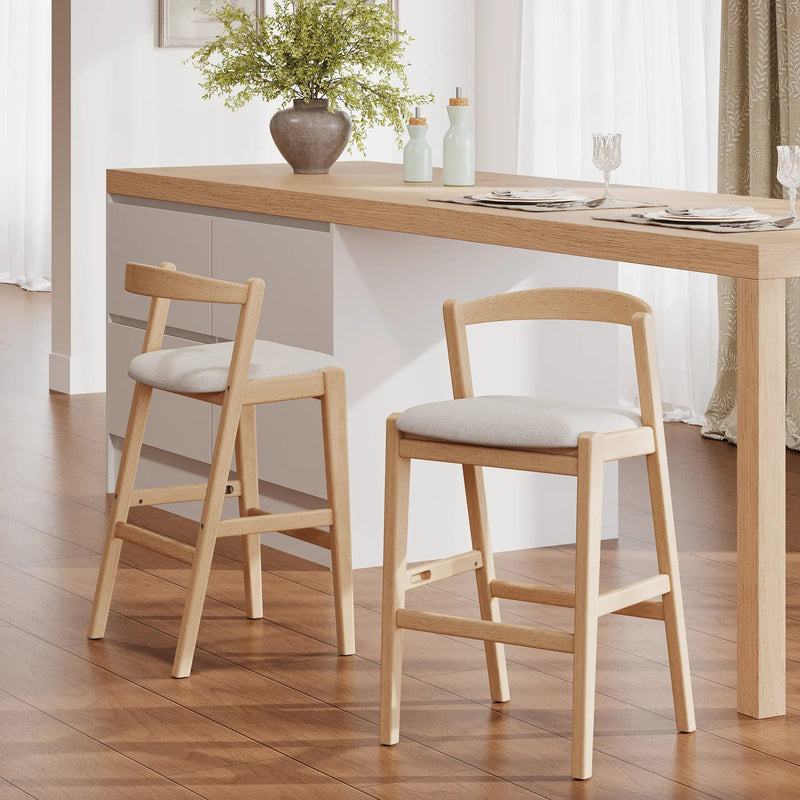 Balmain Indoor Rubberwood Barstool by HouseOfZazla