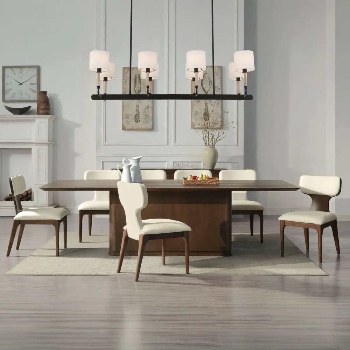 Koen - Side Chair (Set of 2) - Beige / Brown Oak by Unique Piece Furniture