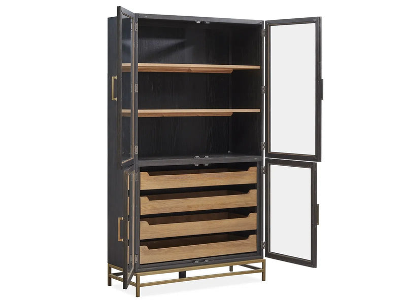 Lindon - Two Tone Dining Cabinet - Dark Brown by Unique Piece Furniture