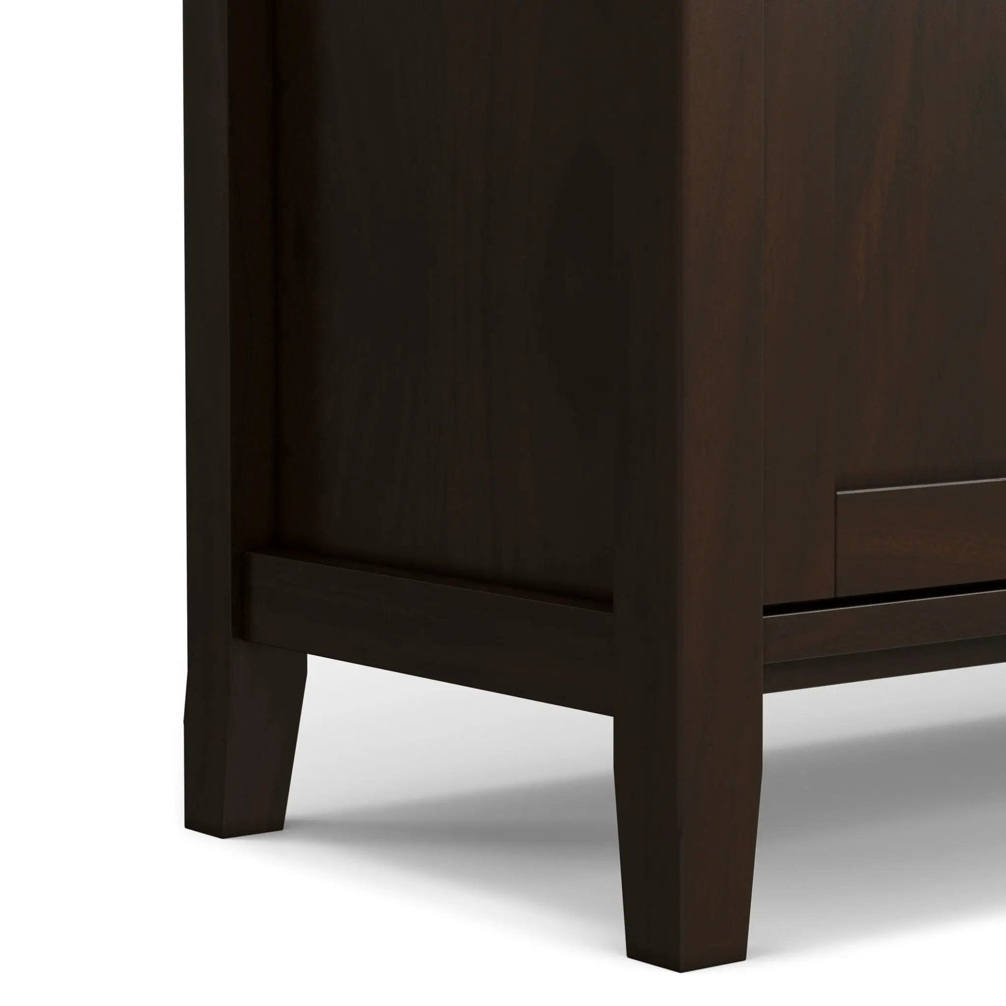Warm Shaker - TV Media Stand Handcrafted - Tobacco Brown by Unique Piece Furniture