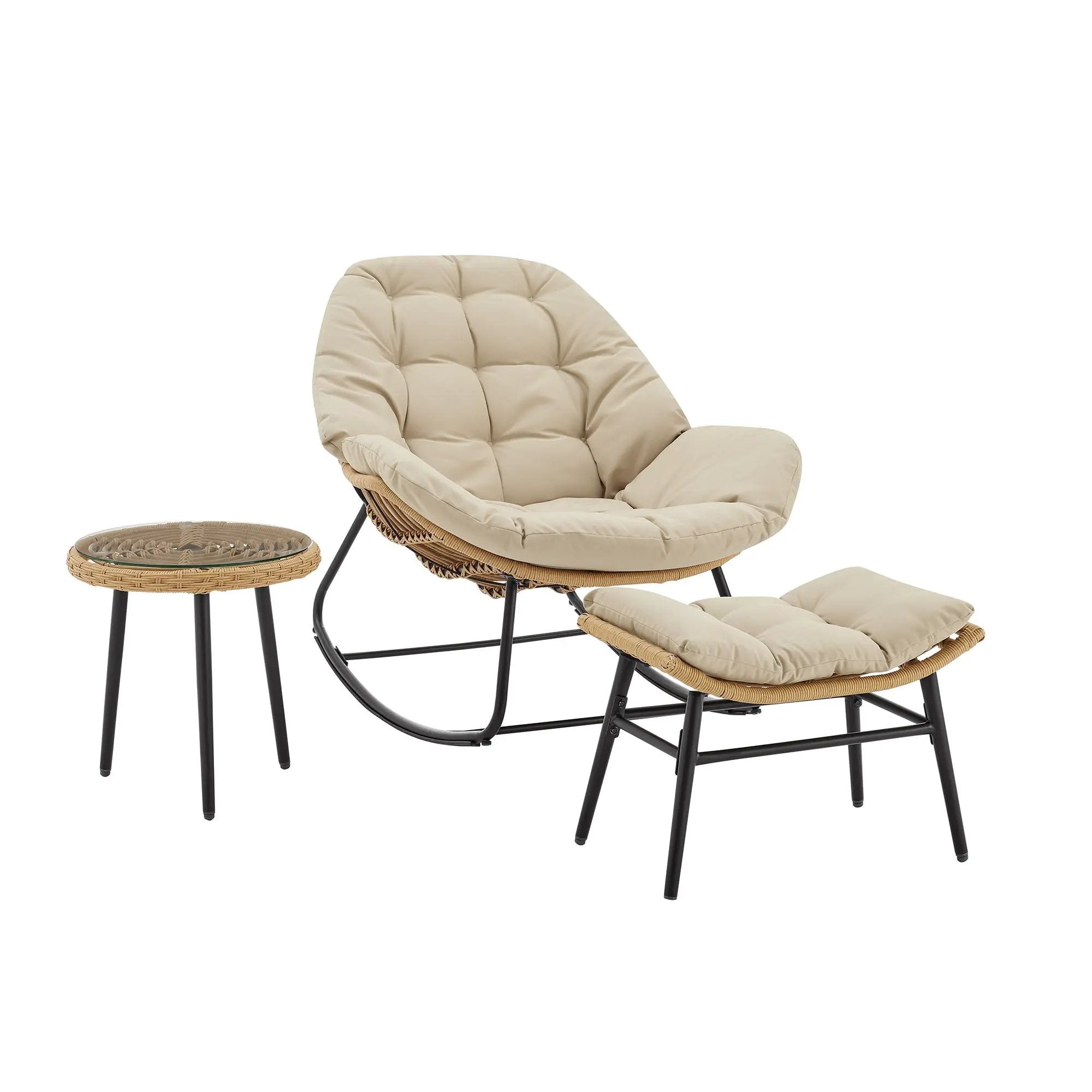 Benson - 3 Piece Lounge Chair Set by HouseOfZazla
