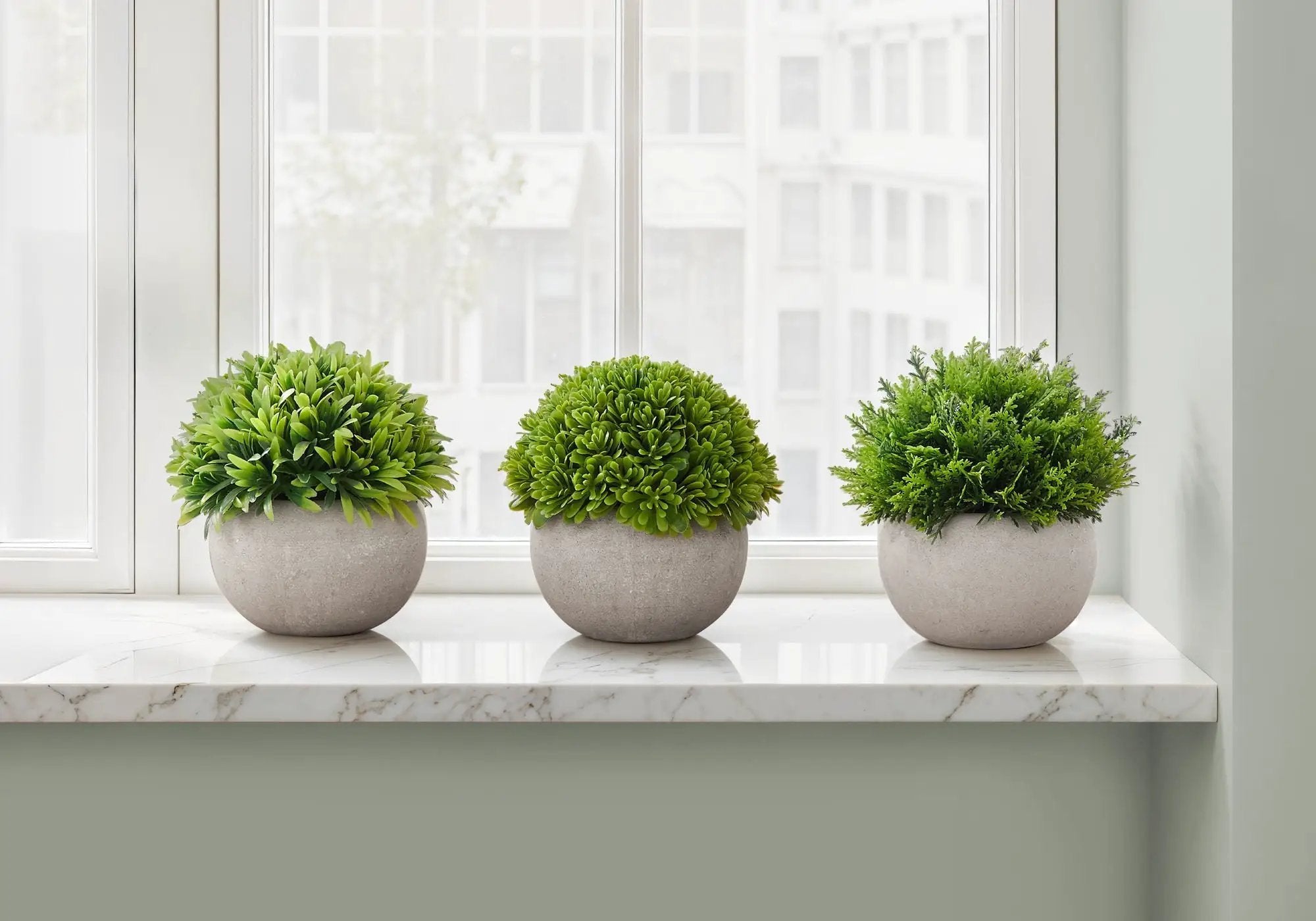 5" Tall Artificial Plant Grass - Set of 3 by HouseOfZazla
