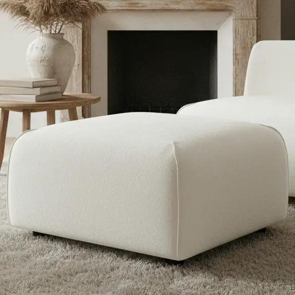 Plush Square Ottoman – Multi-Functional Extra Seating by HouseOfZazla