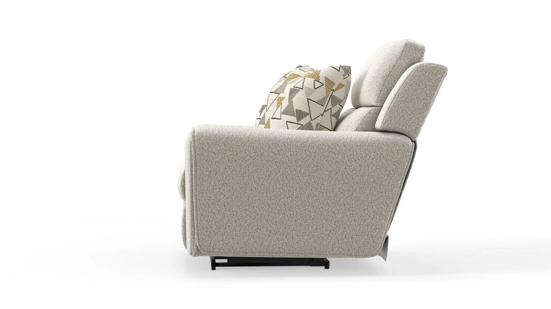 Micah - Power Headrest Power Deep Seat Lay Flat Recliner - Oatmeal by Unique Piece Furniture